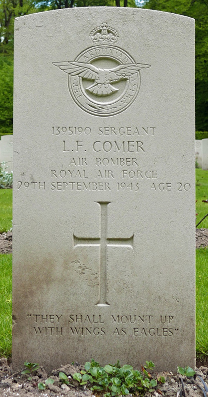Sgt Lionel Frederick Comer<br/><br /><br />died September 30th, 1943
